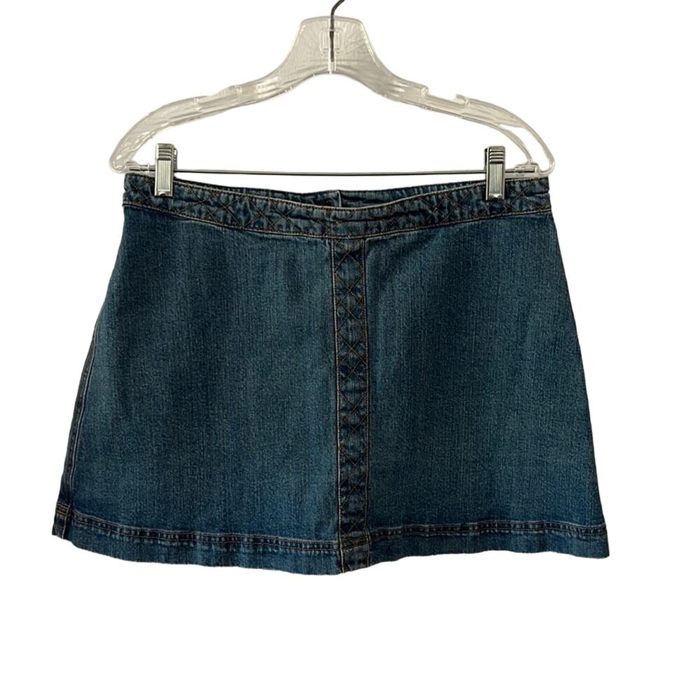 jououich hawk for Target Blue Denim Mini Jean Skirt Junior Size 13